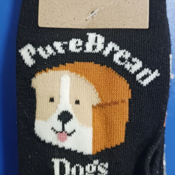 Dogs Black and Tan Socks - Picture 4 of 4